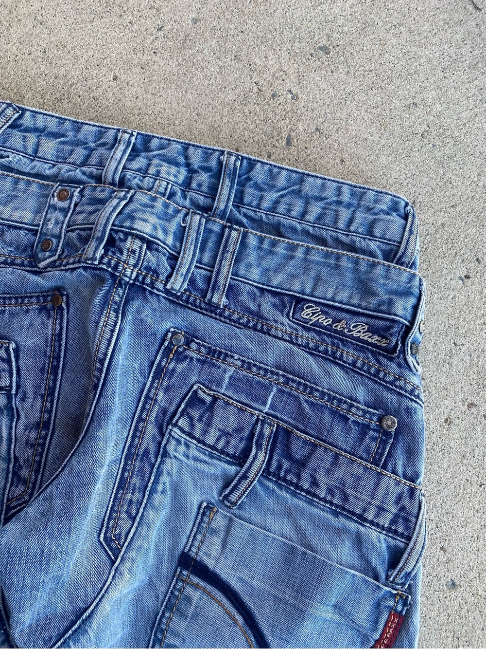 Y2k/Grunge Plaid Linning Bootcut Jeans - Picture 5 of 12